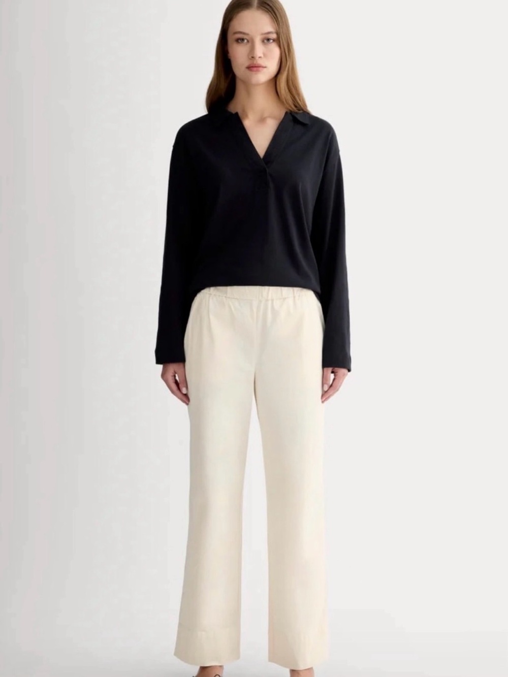 Everlane Easy Pants sz 6 canvas
